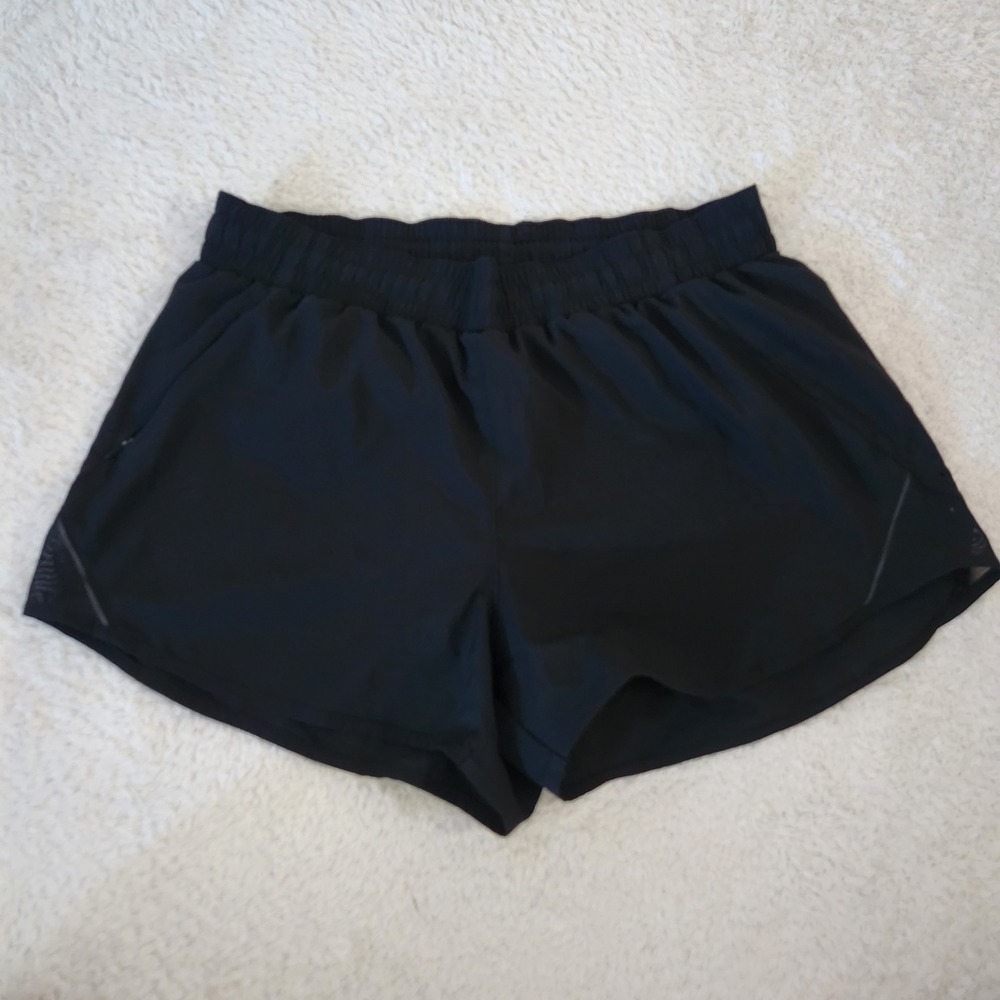 All in Motion Womens Black Running Shorts Size M Elastic Waist Activewear Pocket